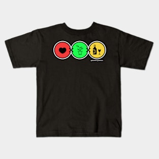 Love, Life & Liquor Logo (Super OG Edition) Kids T-Shirt